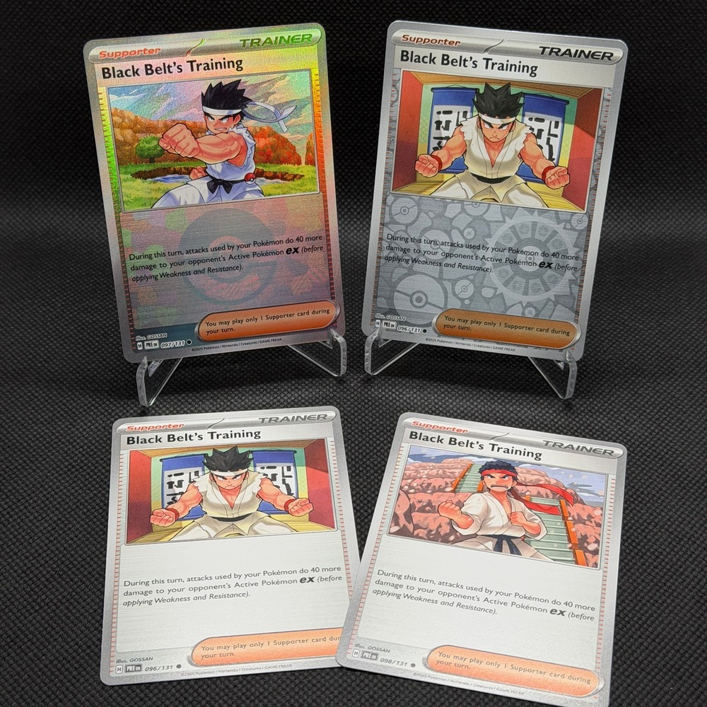Black Belt's Training 2025 Prismatic Evolutions Trainer Lot NM